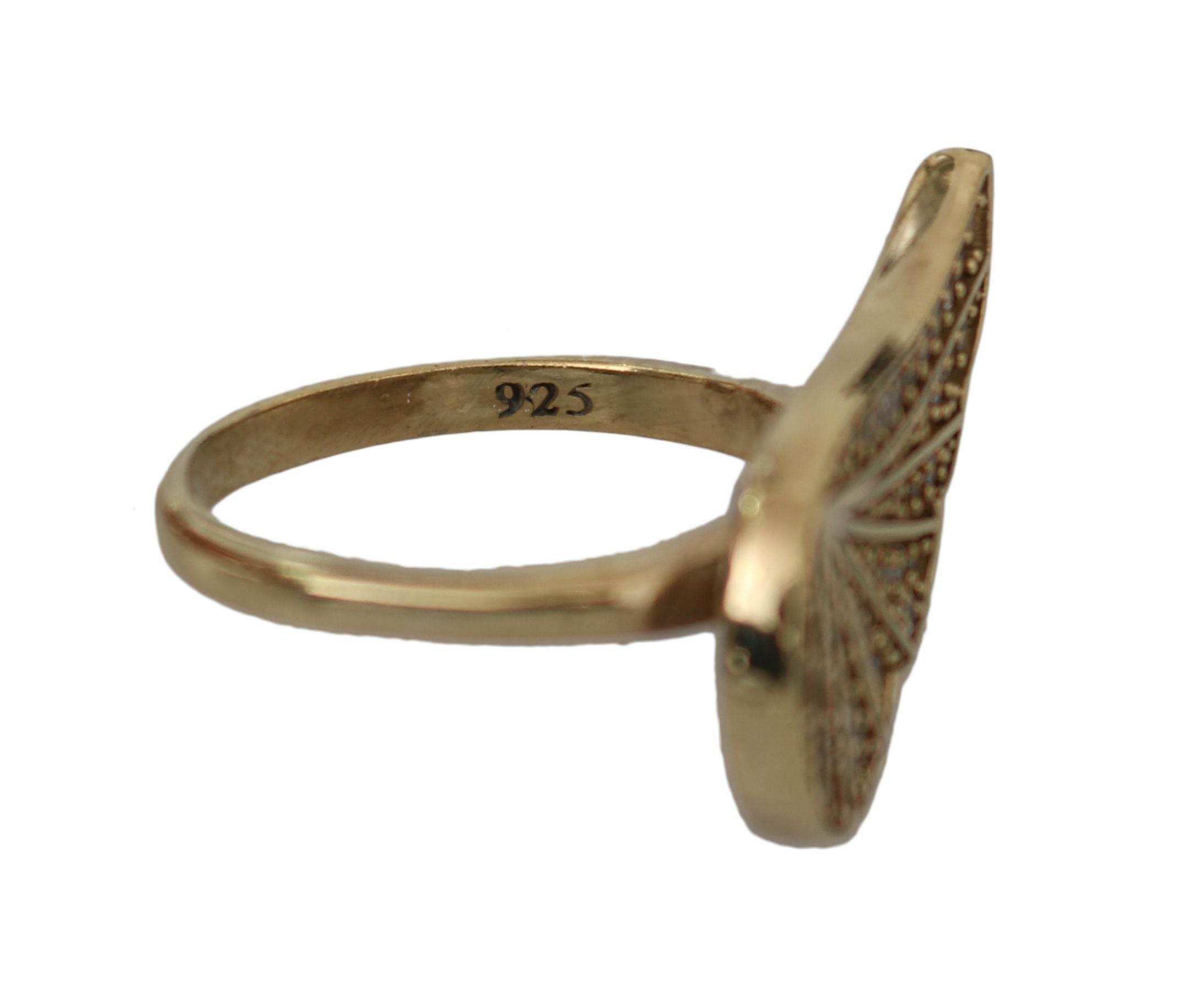 Nialaya Elegant Gold-Crystal Embellished Ring - Hilstor