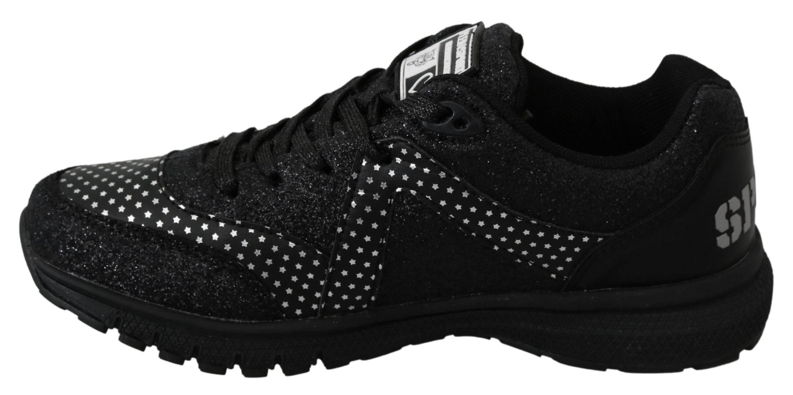 Philipp Plein Black Running Jasmines Sneakers Shoes - Hilstor