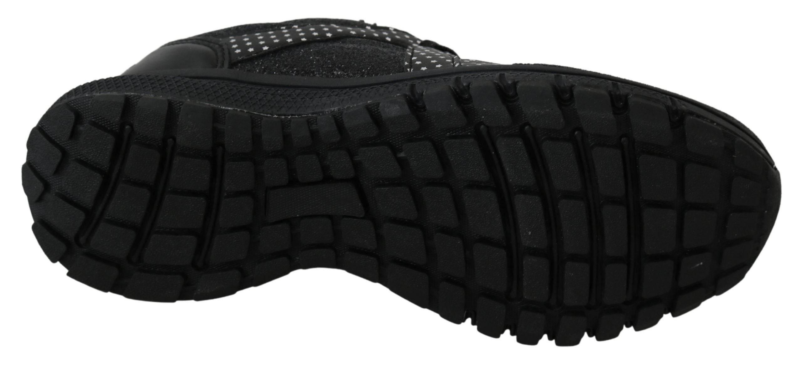 Philipp Plein Black Running Jasmines Sneakers Shoes - Hilstor