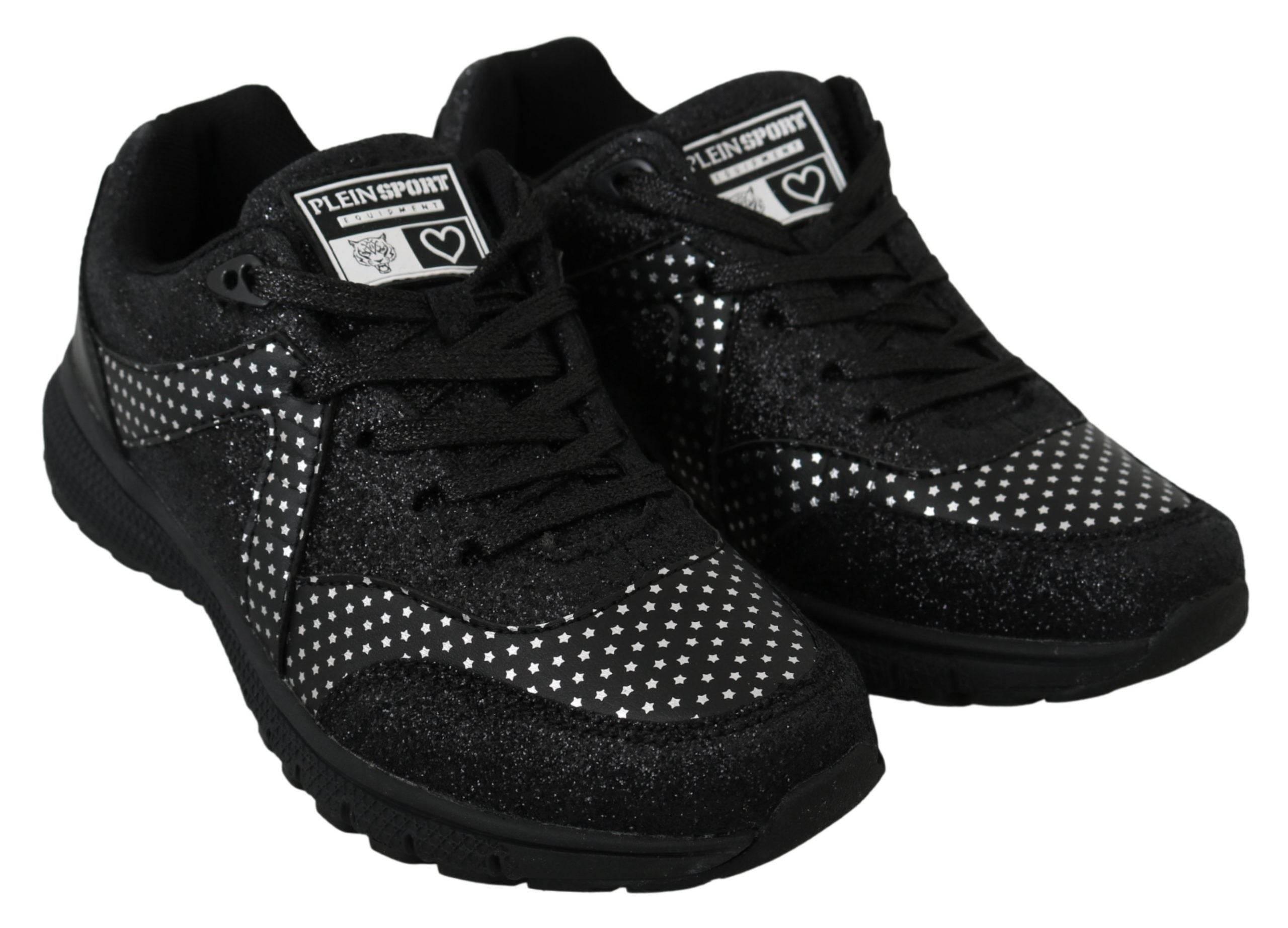 Philipp Plein Black Running Jasmines Sneakers Shoes - Hilstor