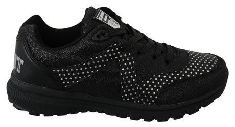 Philipp Plein Black Running Jasmines Sneakers Shoes - Hilstor