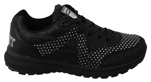 Philipp Plein Black Running Jasmines Sneakers Shoes - Hilstor