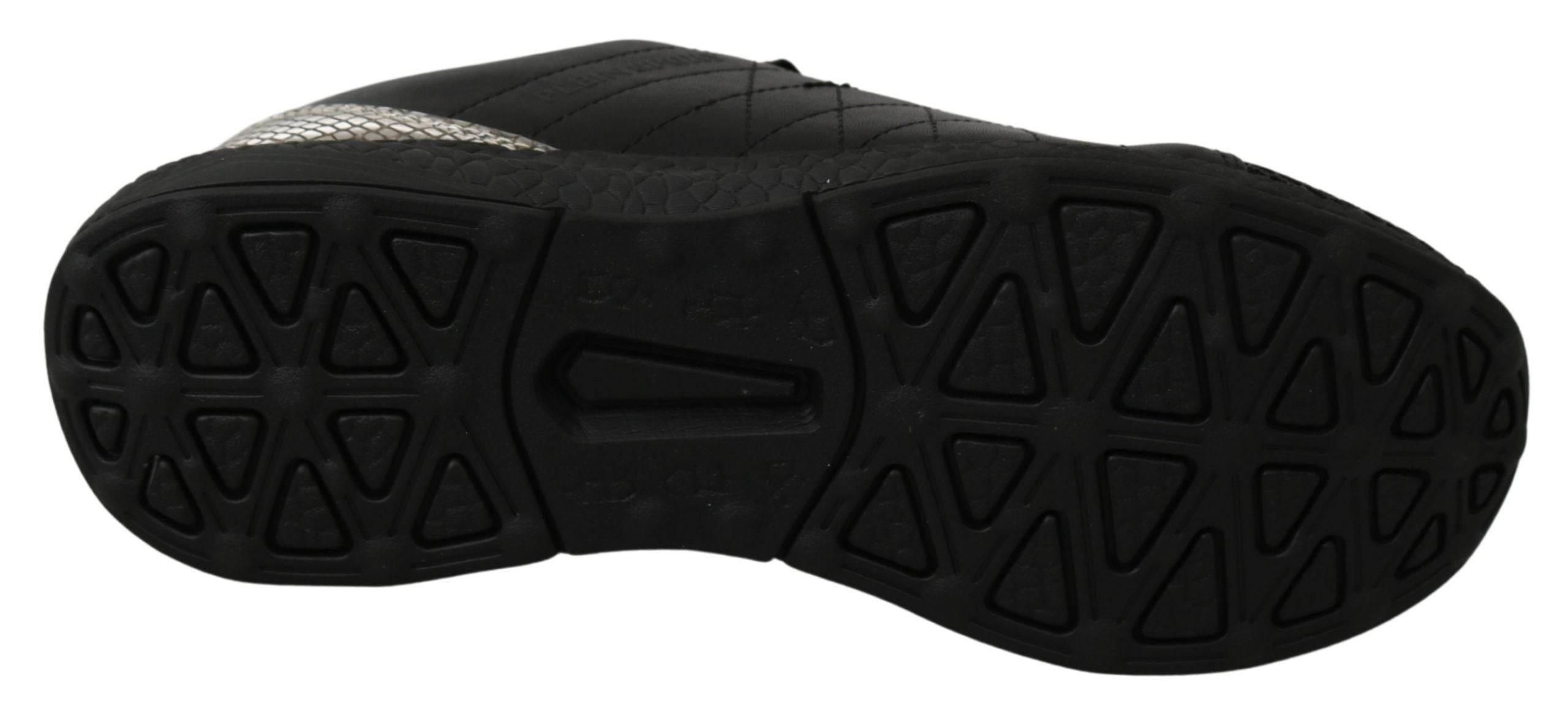 Philipp Plein Black Casual Running Sneakers Shoes - Hilstor