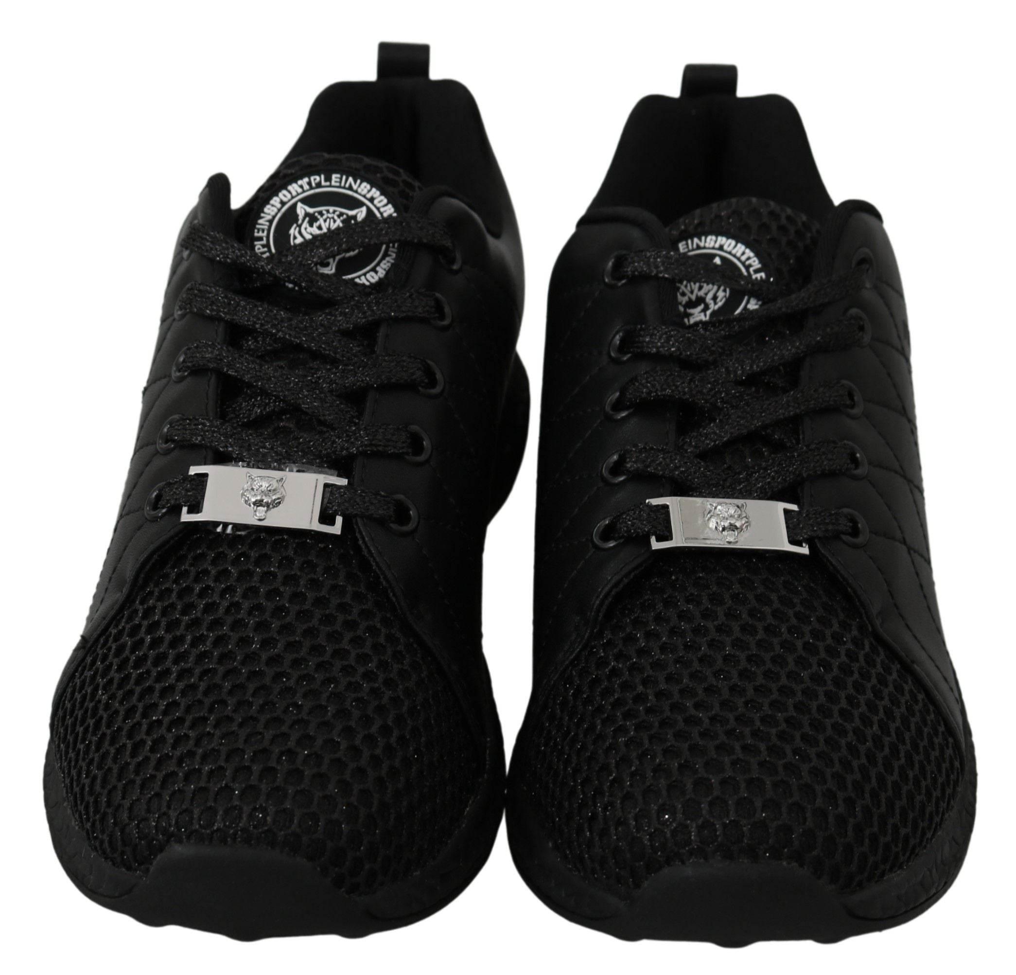 Philipp Plein Black Casual Running Sneakers Shoes - Hilstor