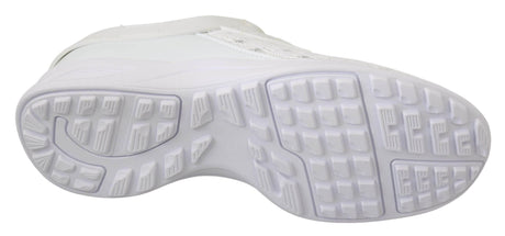 Philipp Plein White Polyester Casual Sneakers Shoes - Hilstor
