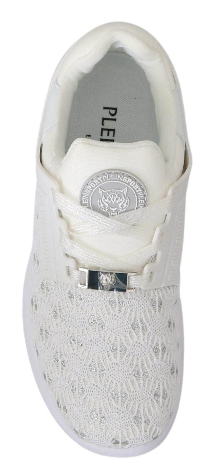 Philipp Plein White Polyester Casual Sneakers Shoes - Hilstor