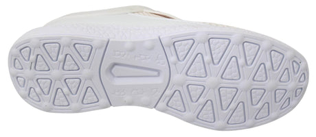 Philipp Plein White Pink Polyester Becky Sneakers Shoes - Hilstor