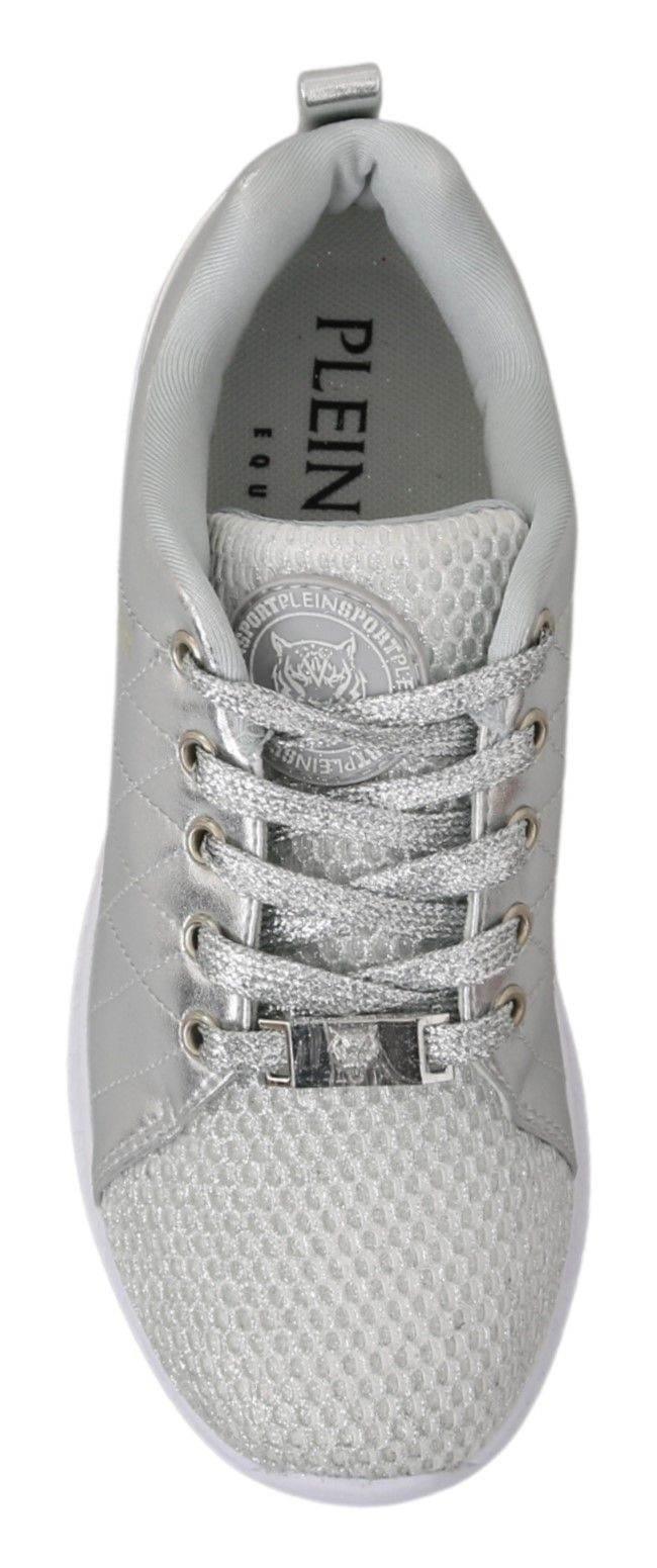 Philipp Plein Gisella Silver Polyester Sneakers Shoes - Hilstor