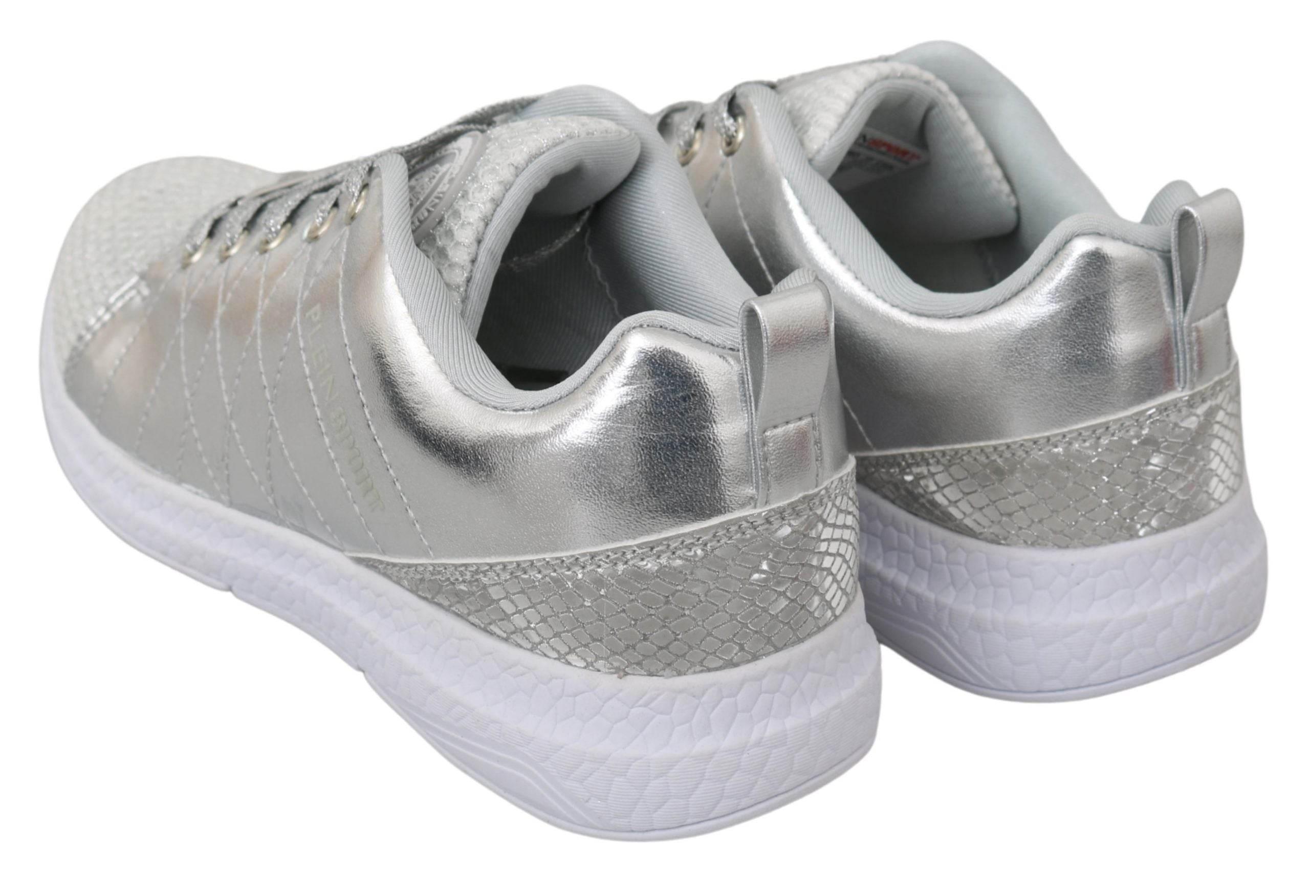 Philipp Plein Gisella Silver Polyester Sneakers Shoes - Hilstor