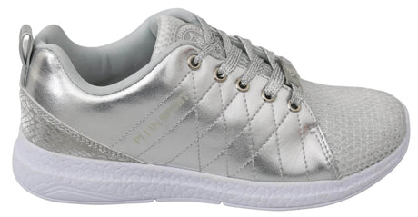 Philipp Plein Gisella Silver Polyester Sneakers Shoes - Hilstor