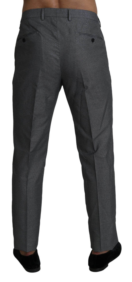 Dolce & Gabbana Gray Formal Dress Trouser Slim Fit Pants - Hilstor