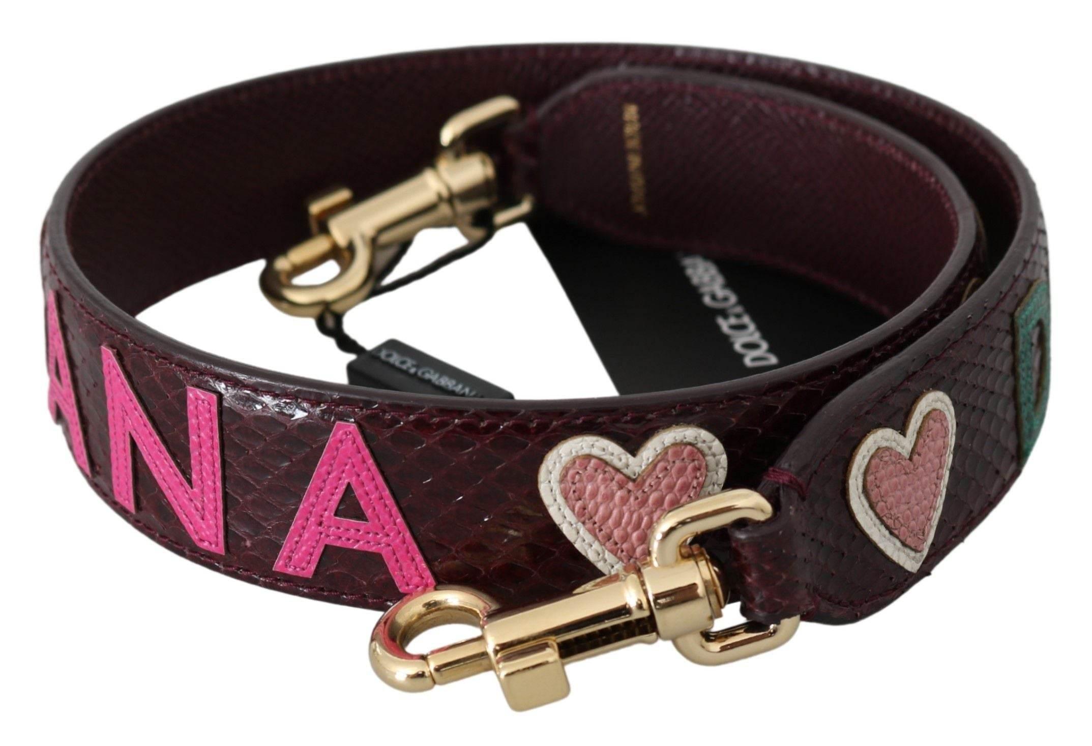 Dolce & Gabbana Exquisite Bordeaux Shoulder Strap Accessory - Hilstor