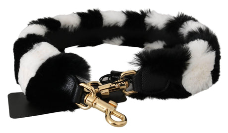 Dolce & Gabbana Elegant Fur Shoulder Strap Accessory - Hilstor