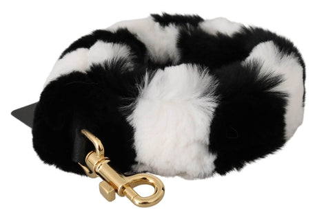 Dolce & Gabbana Elegant Fur Shoulder Strap Accessory - Hilstor
