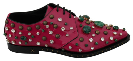 Dolce & Gabbana Fuchsia Pink Crystal Patent Flats - Hilstor
