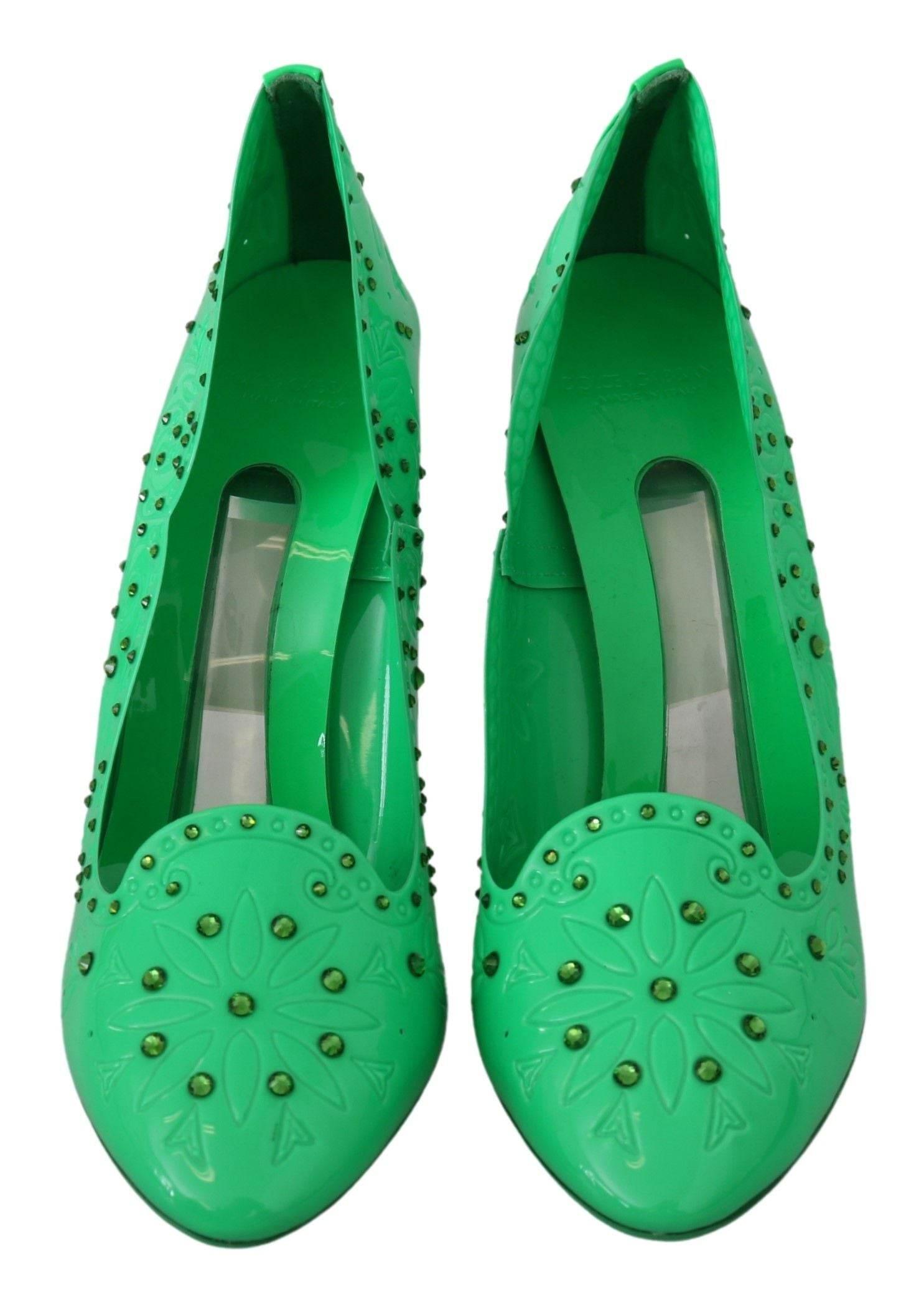 Dolce & Gabbana Enchanting Crystal Cinderella Pumps - Hilstor