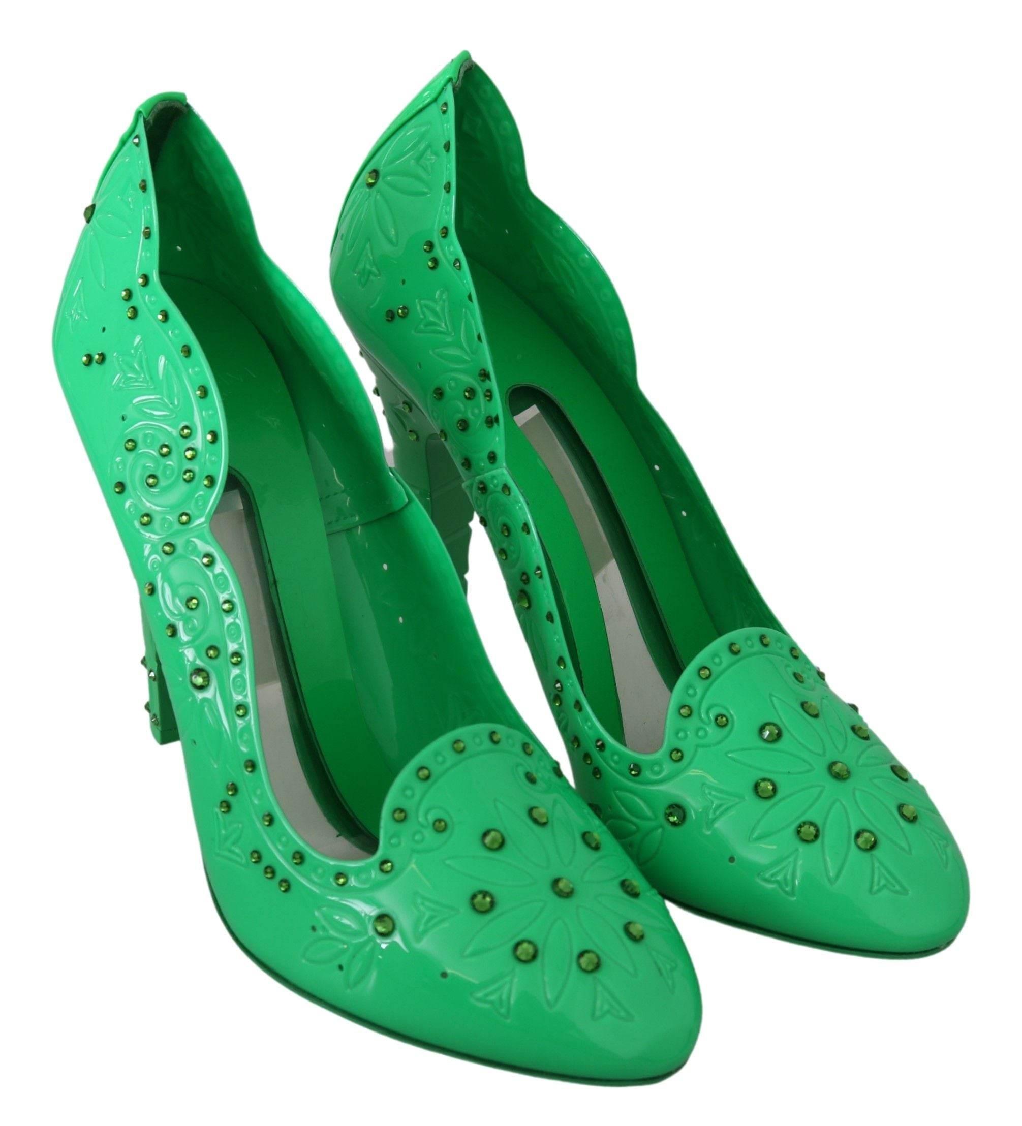 Dolce & Gabbana Enchanting Crystal Cinderella Pumps - Hilstor