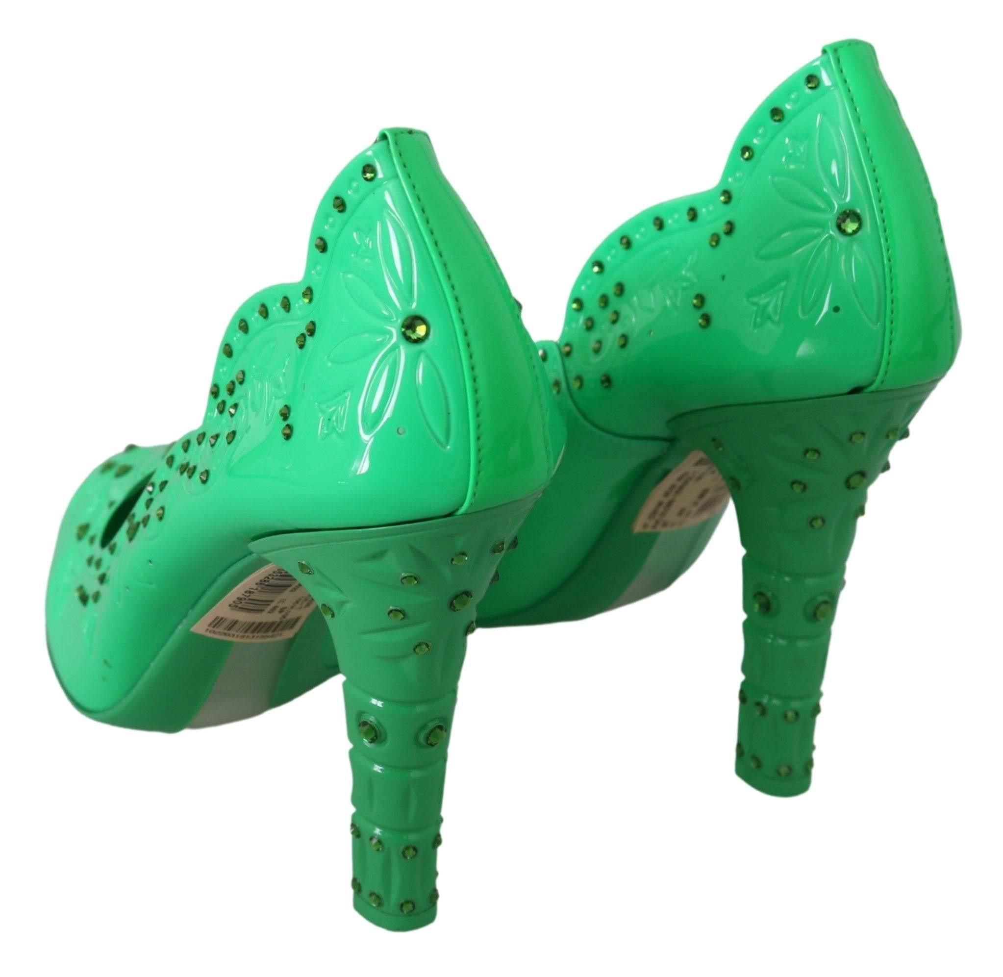 Dolce & Gabbana Enchanting Crystal Cinderella Pumps - Hilstor