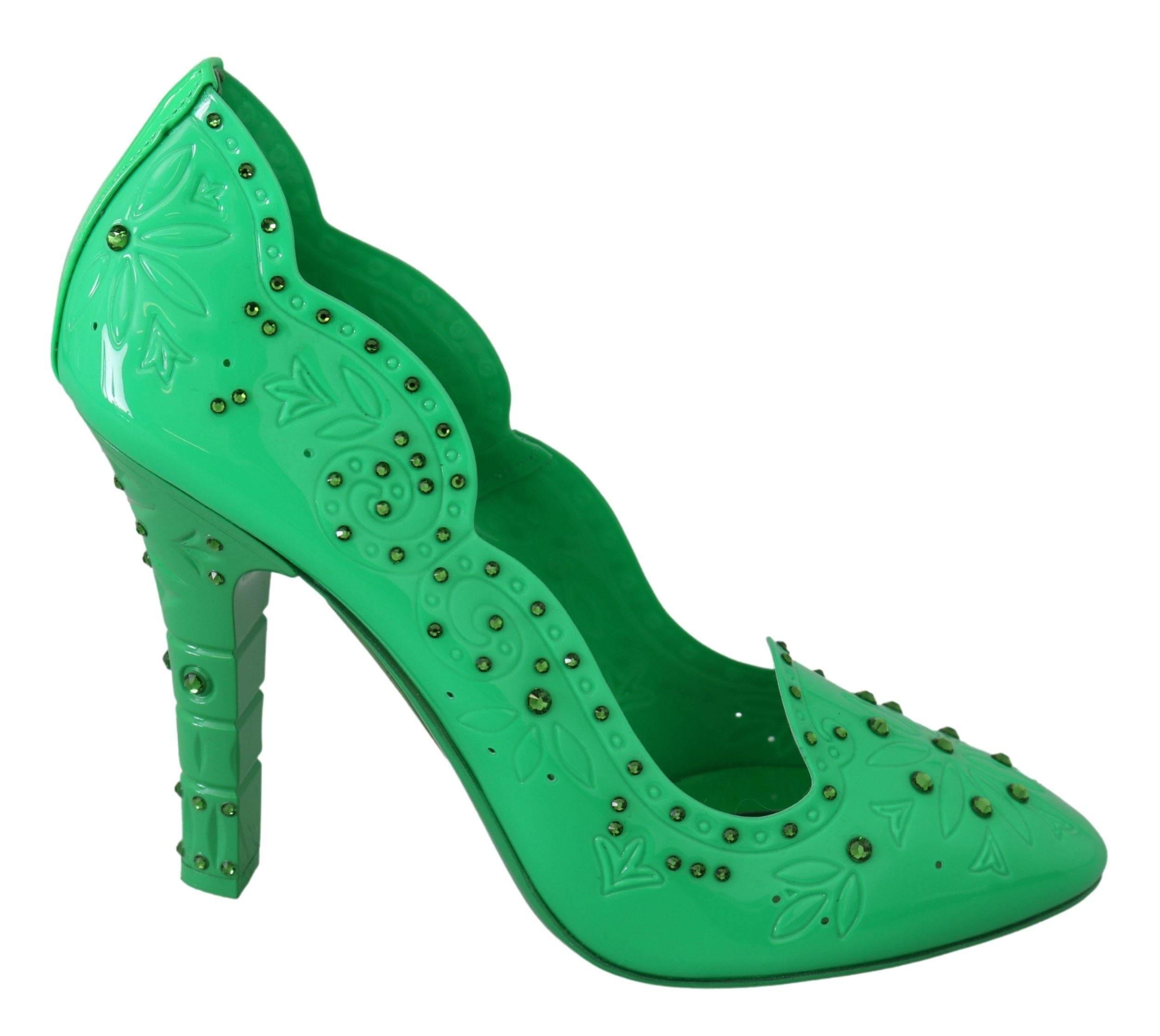 Dolce & Gabbana Enchanting Crystal Cinderella Pumps - Hilstor