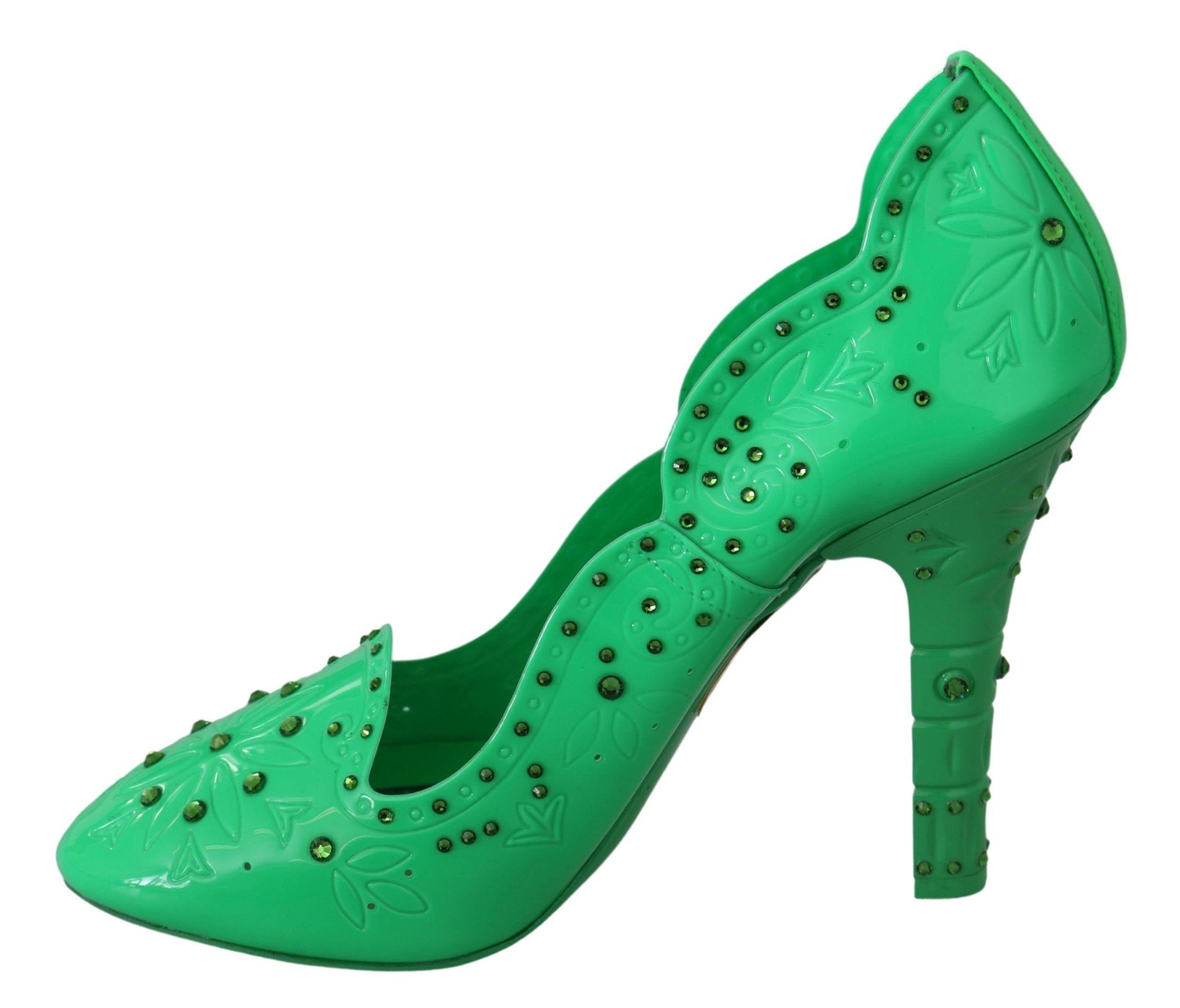Dolce & Gabbana Enchanting Crystal Cinderella Pumps - Hilstor