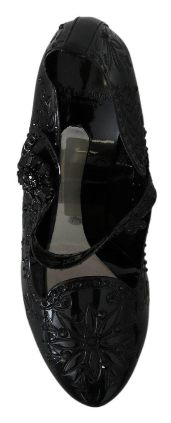 Dolce & Gabbana Elegant Crystal Embellished Cinderella Pumps - Hilstor
