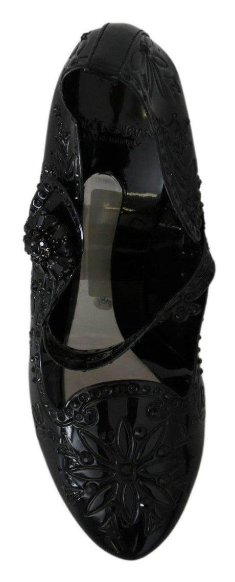 Dolce & Gabbana Elegant Crystal Embellished Cinderella Pumps - Hilstor