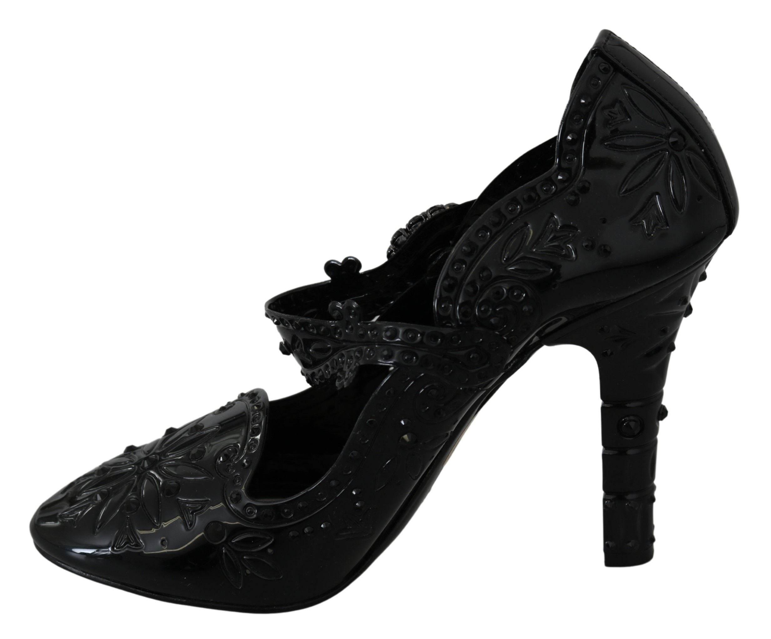 Dolce & Gabbana Elegant Crystal Embellished Cinderella Pumps - Hilstor