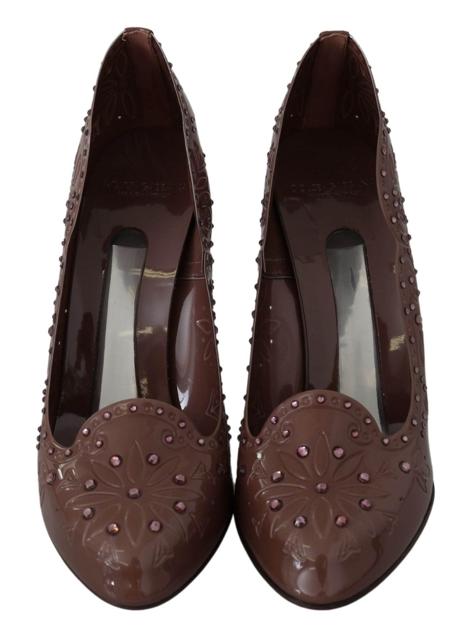 Dolce & Gabbana Elegant Crystal-Embellished Cinderella Pumps - Hilstor