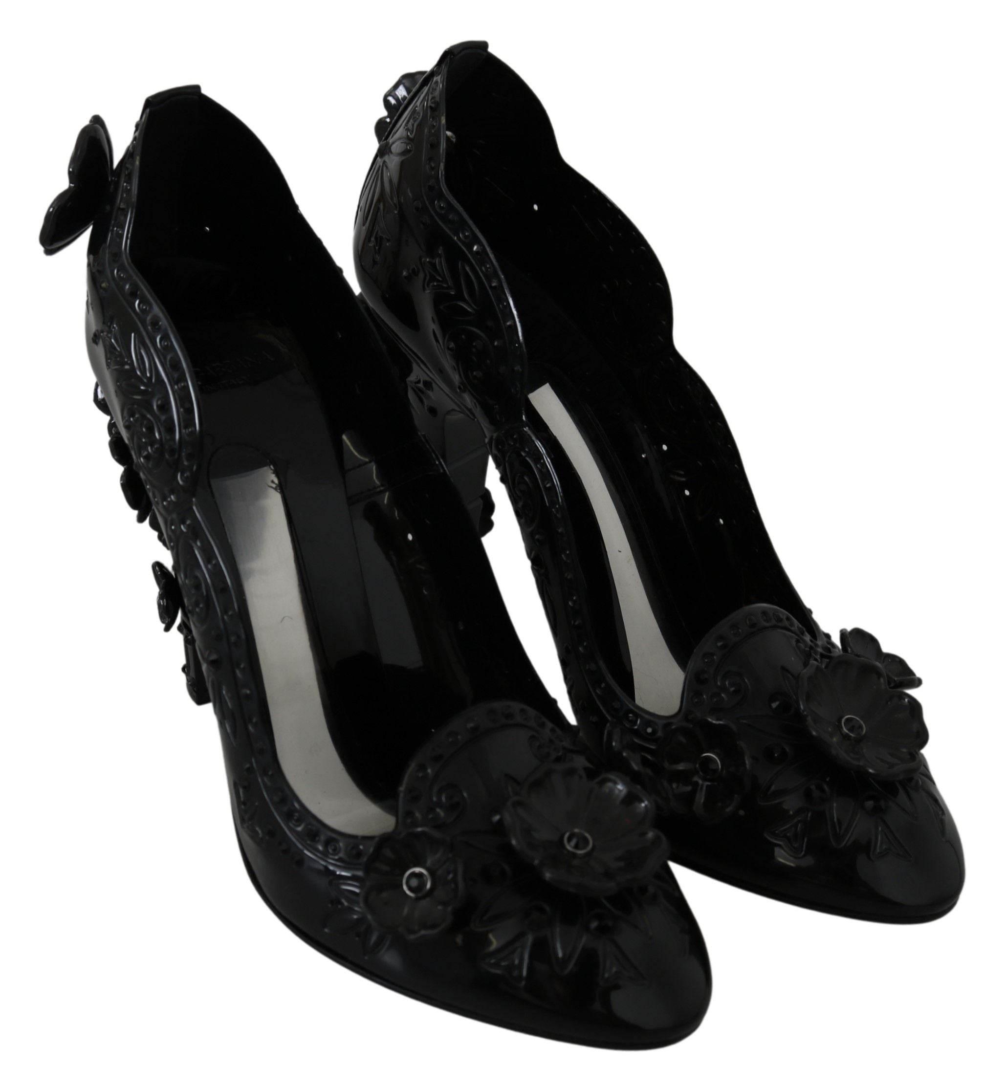 Dolce & Gabbana Enchanting Crystal Cinderella Pumps - Hilstor