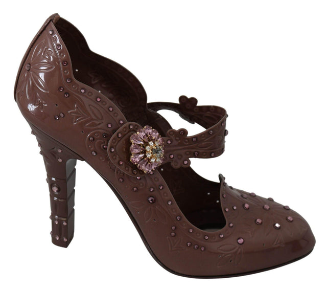 Dolce & Gabbana Enchanting Crystal Cinderella Pumps - Hilstor
