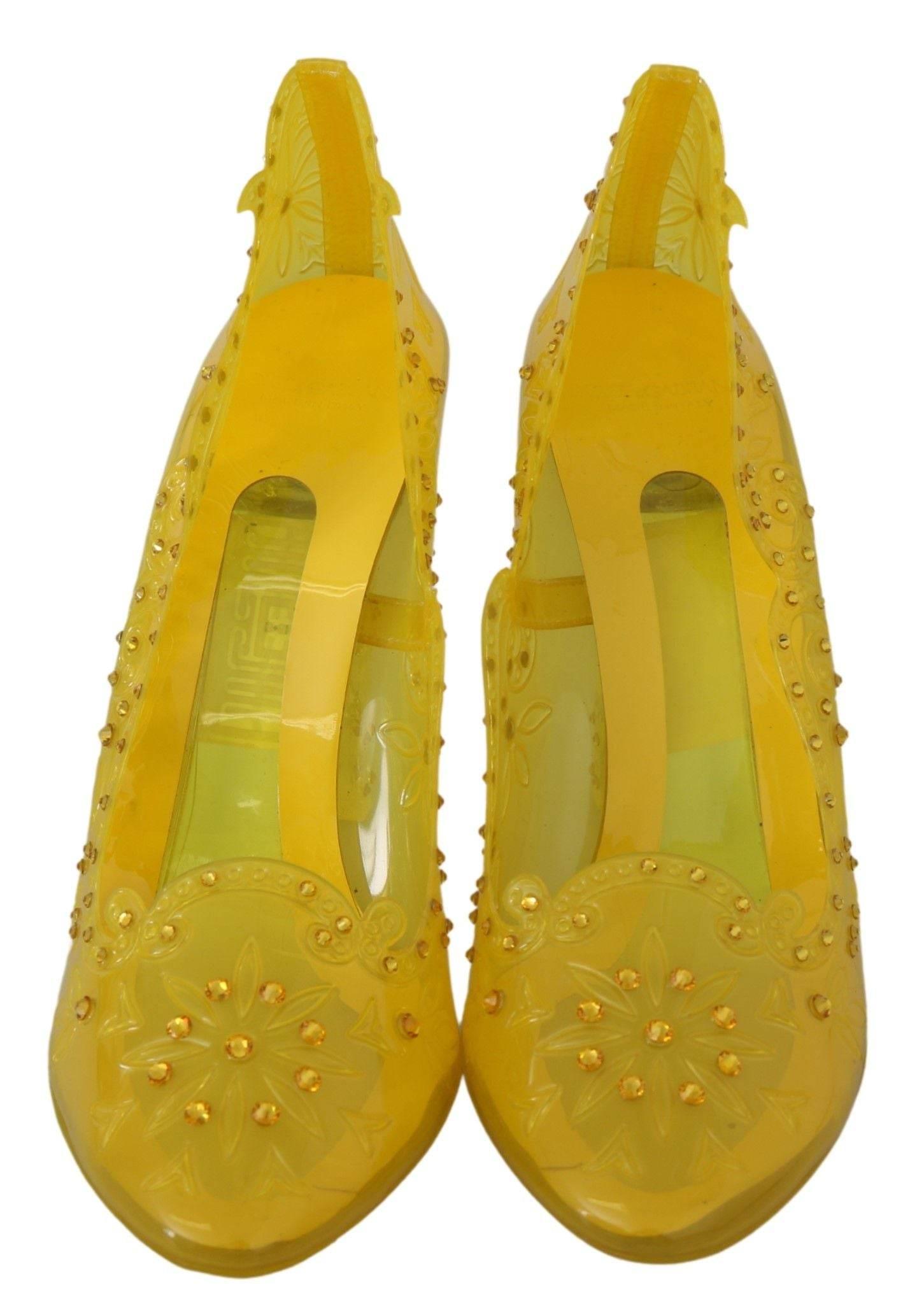 Dolce & Gabbana Enchanting Cinderella Crystal Pumps - Hilstor