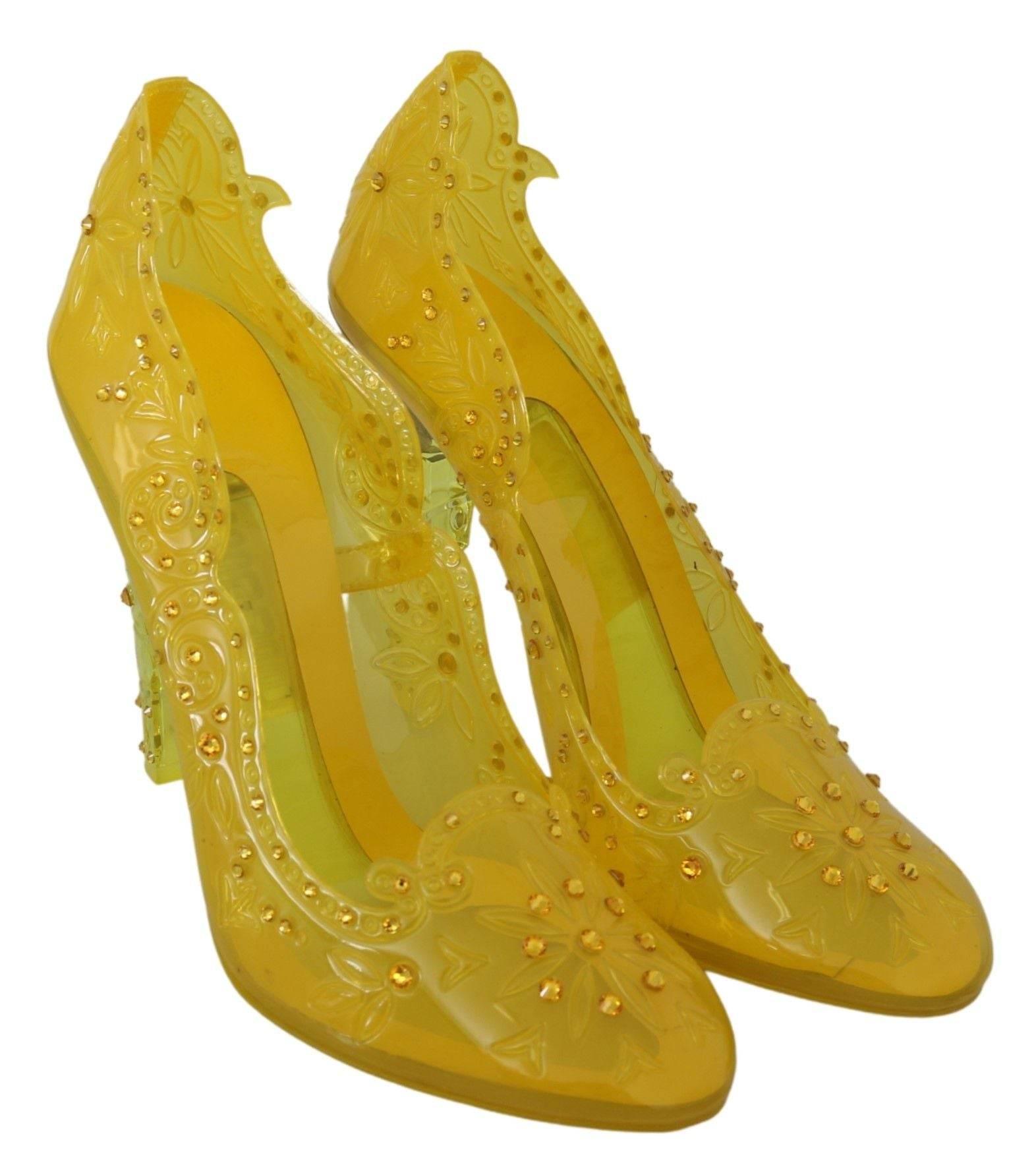 Dolce & Gabbana Enchanting Cinderella Crystal Pumps - Hilstor