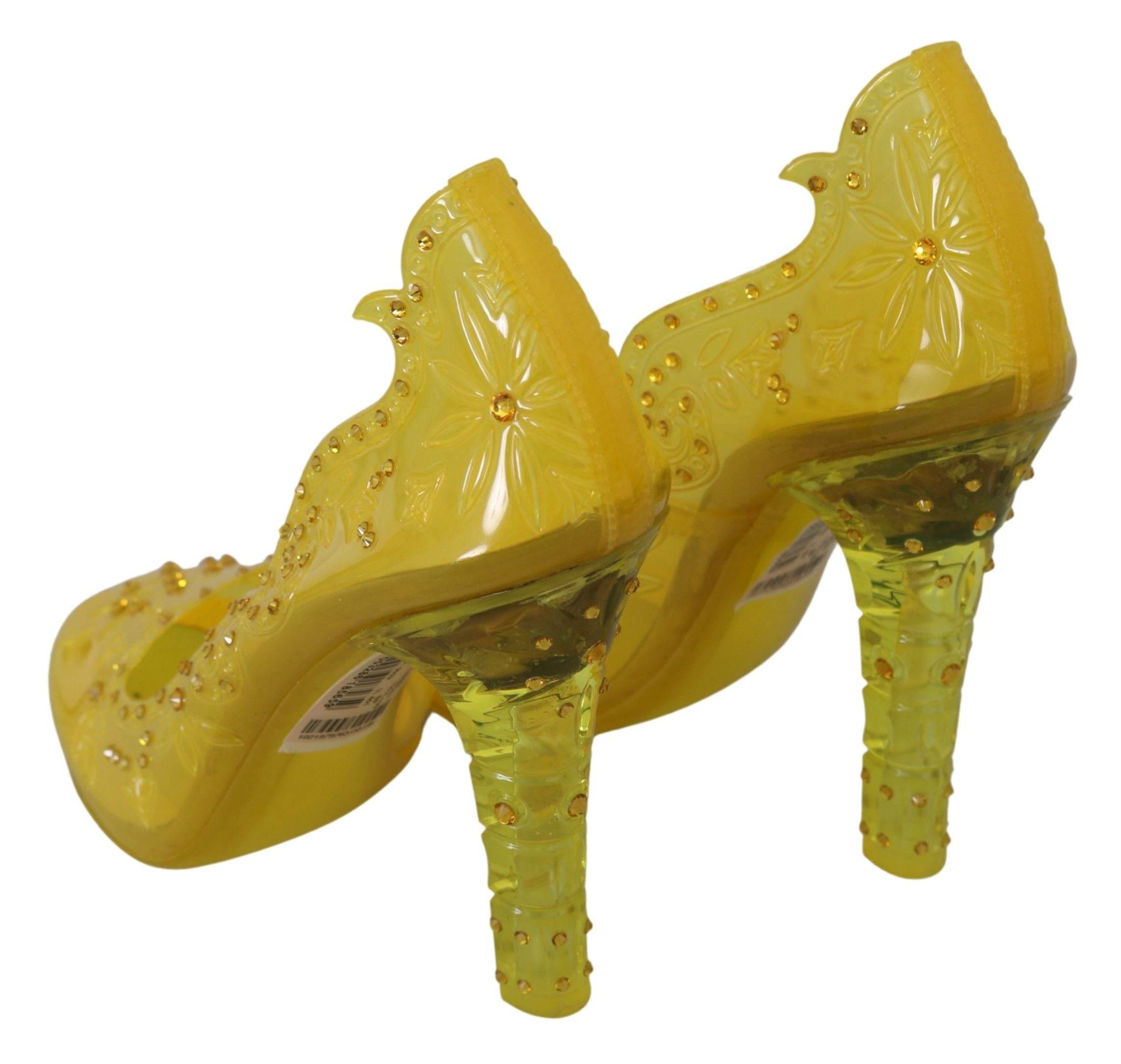 Dolce & Gabbana Enchanting Cinderella Crystal Pumps - Hilstor