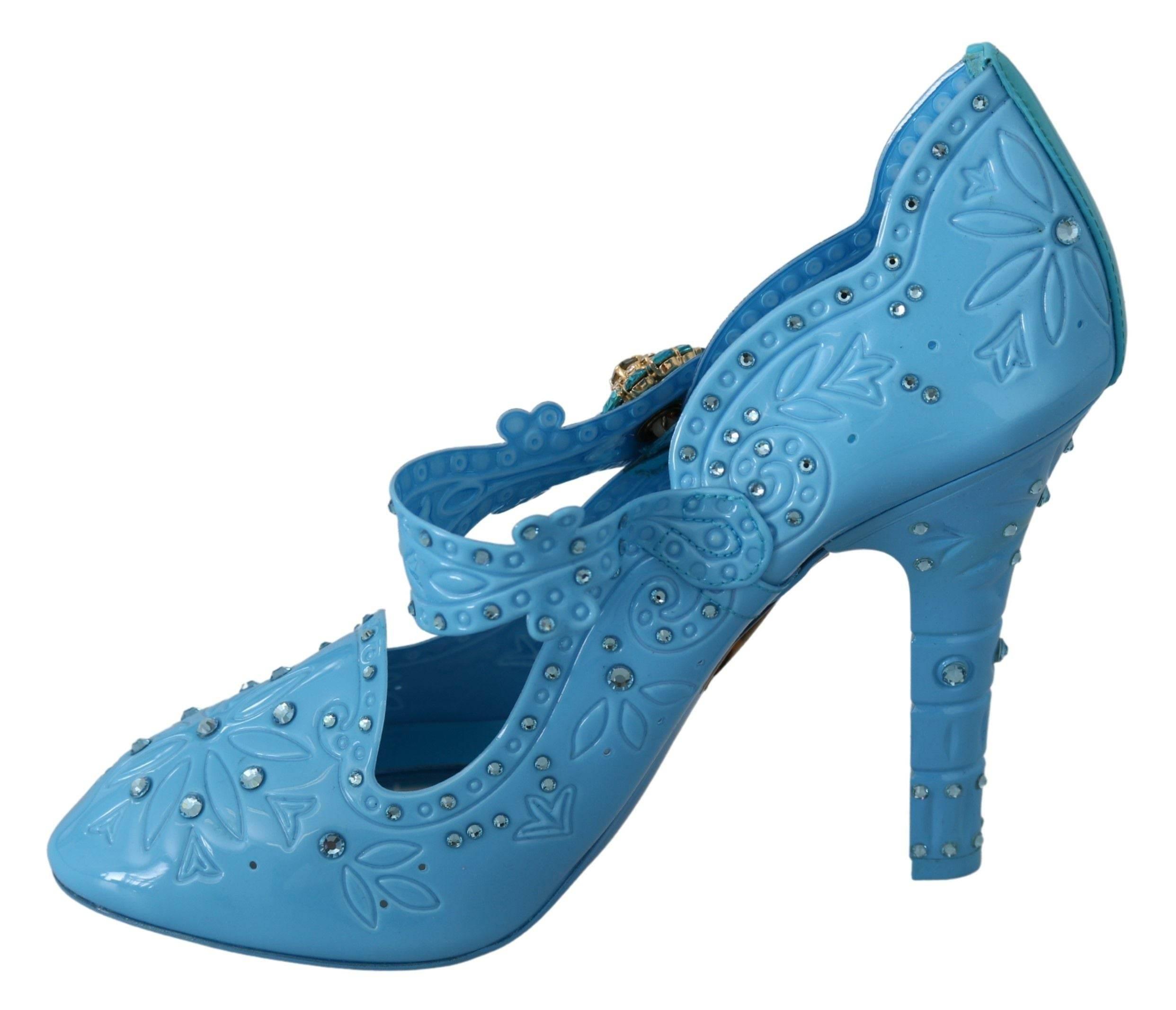 Dolce & Gabbana Enchanting Crystal Cinderella Pumps - Hilstor