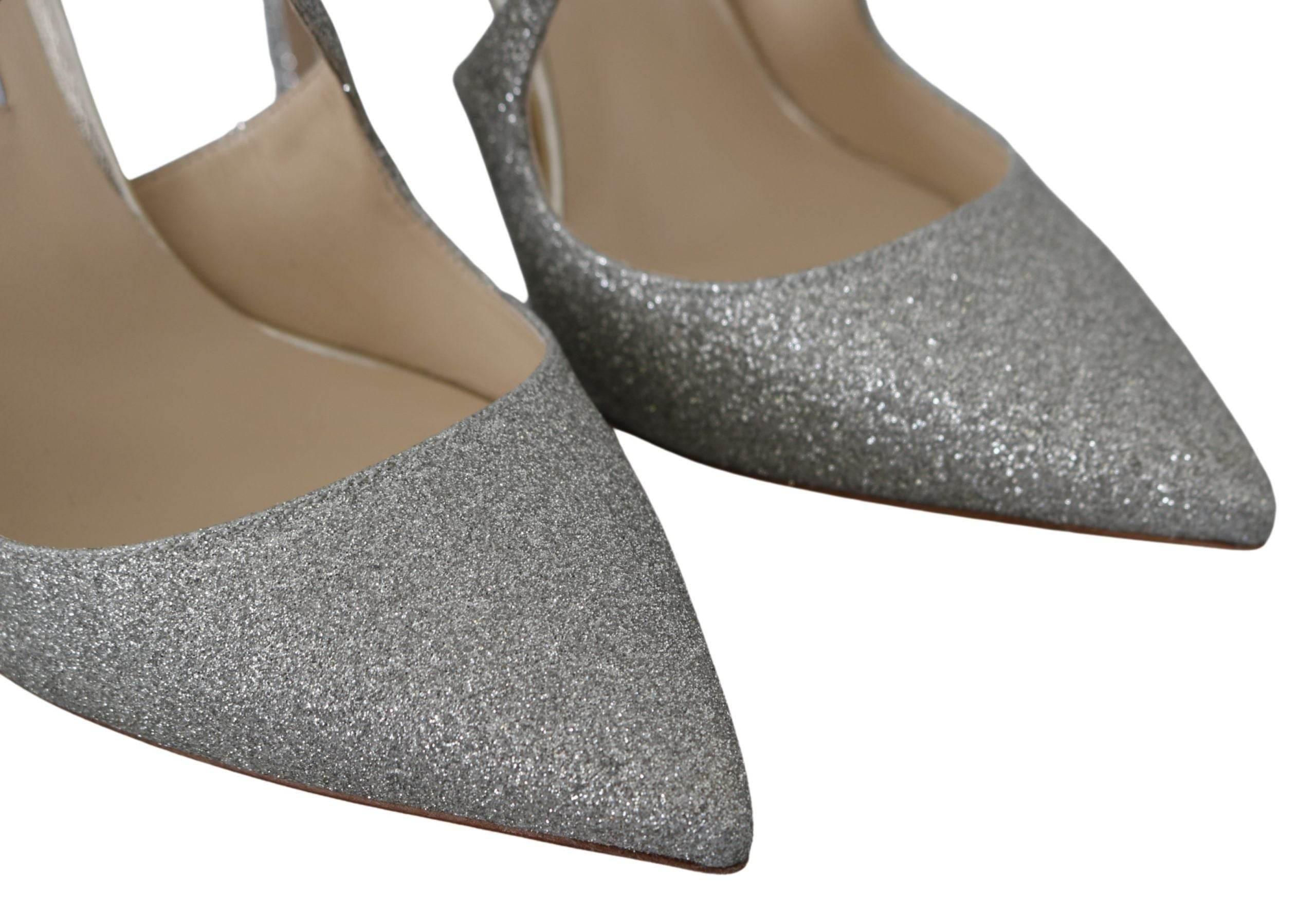 Jimmy Choo Platinum Ice Lancer Leather Pumps - Elegance Refined - Hilstor