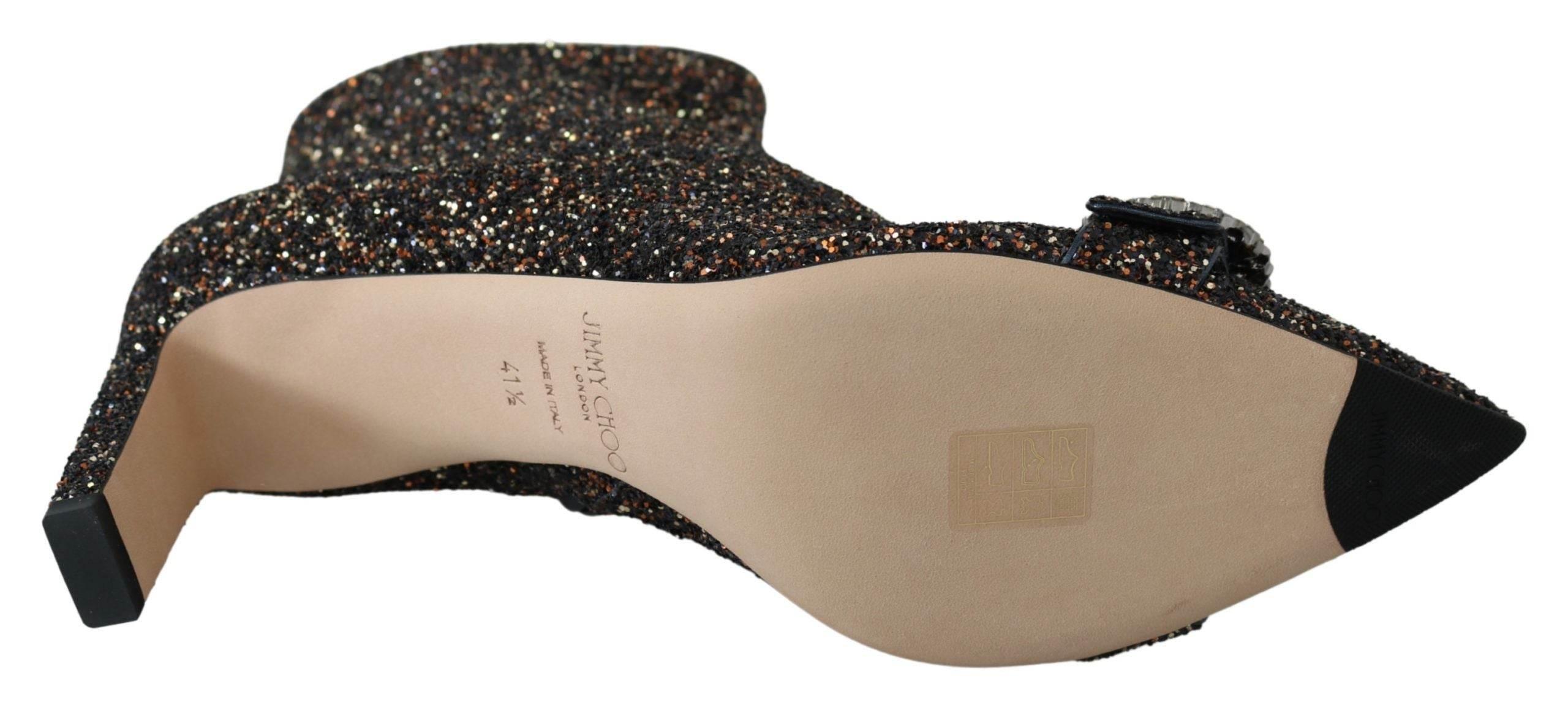 Jimmy Choo Amethyst Mix Hanover Heeled Glitter Boots - Hilstor