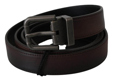 Dolce & Gabbana Elegant Leather Belt in Classic Brown - Hilstor