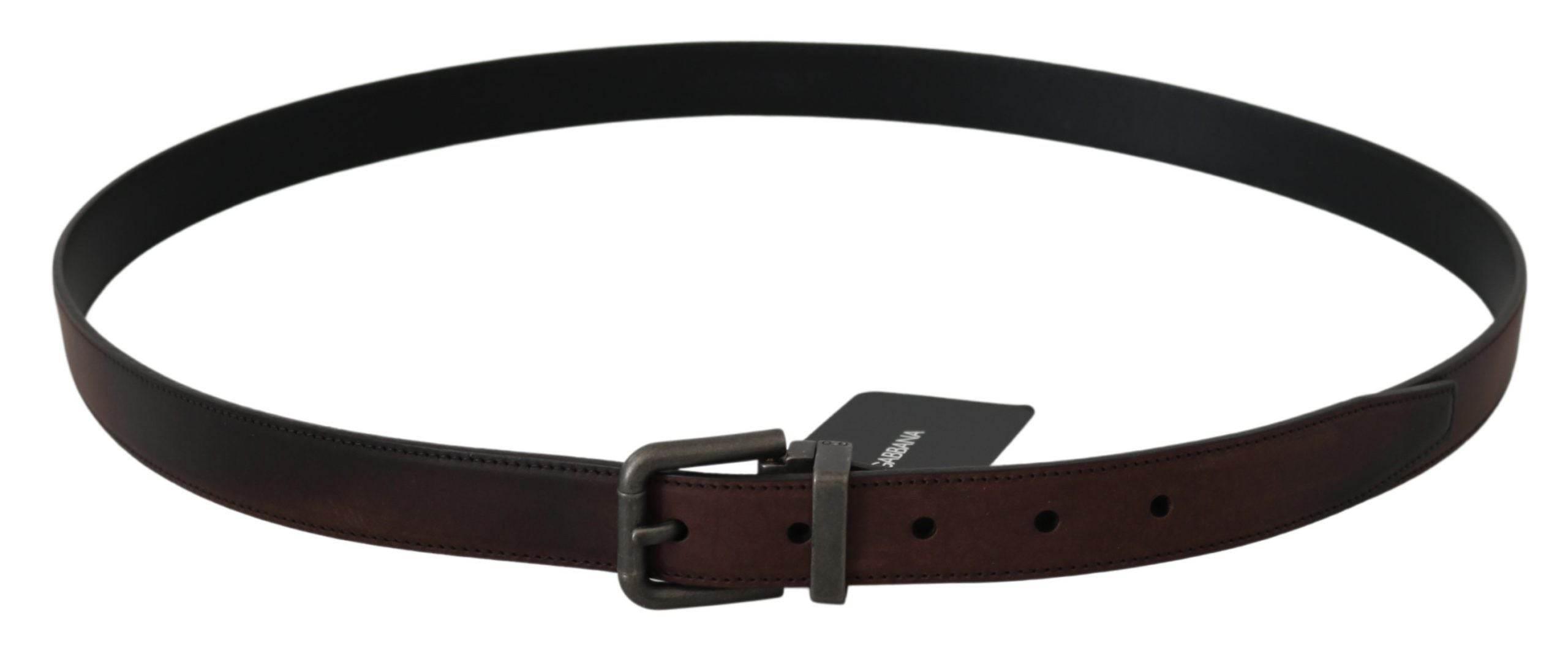 Dolce & Gabbana Elegant Leather Belt in Classic Brown - Hilstor