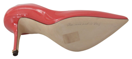 Dolce & Gabbana Elegant Dark Pink Patent Leather Pumps - Hilstor