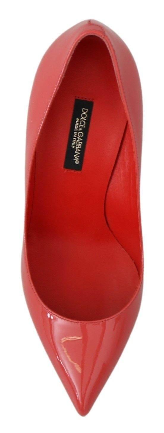 Dolce & Gabbana Elegant Dark Pink Patent Leather Pumps - Hilstor