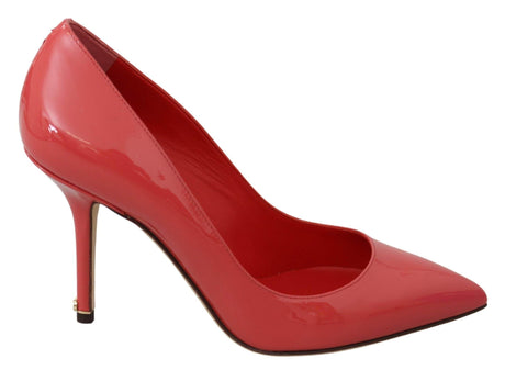 Dolce & Gabbana Elegant Dark Pink Patent Leather Pumps - Hilstor