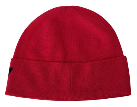 Givenchy Elegant Wool Beanie with Signature Contrast Logo - Hilstor