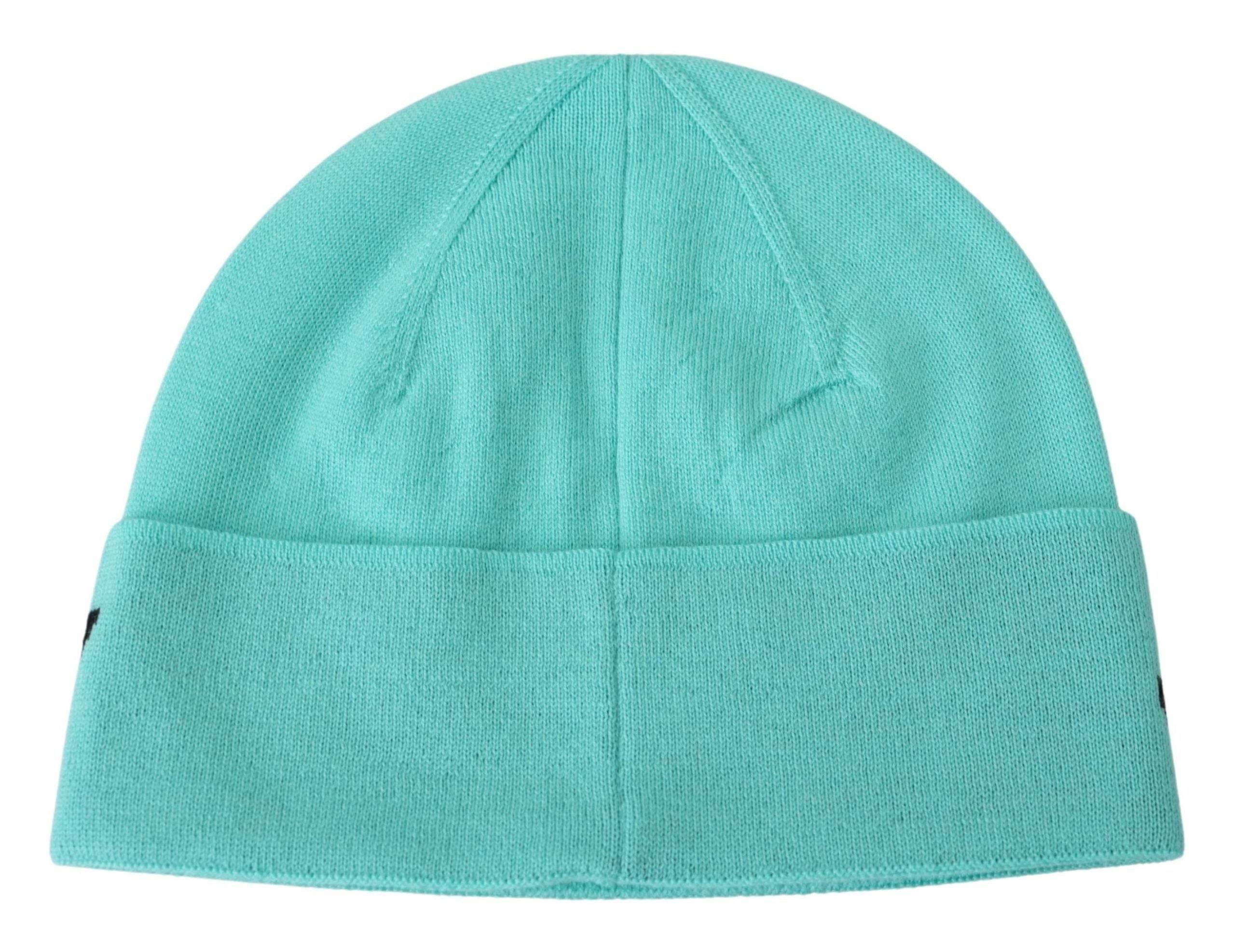 Givenchy Aquamarine Green Wool Beanie with Signature Logo - Hilstor