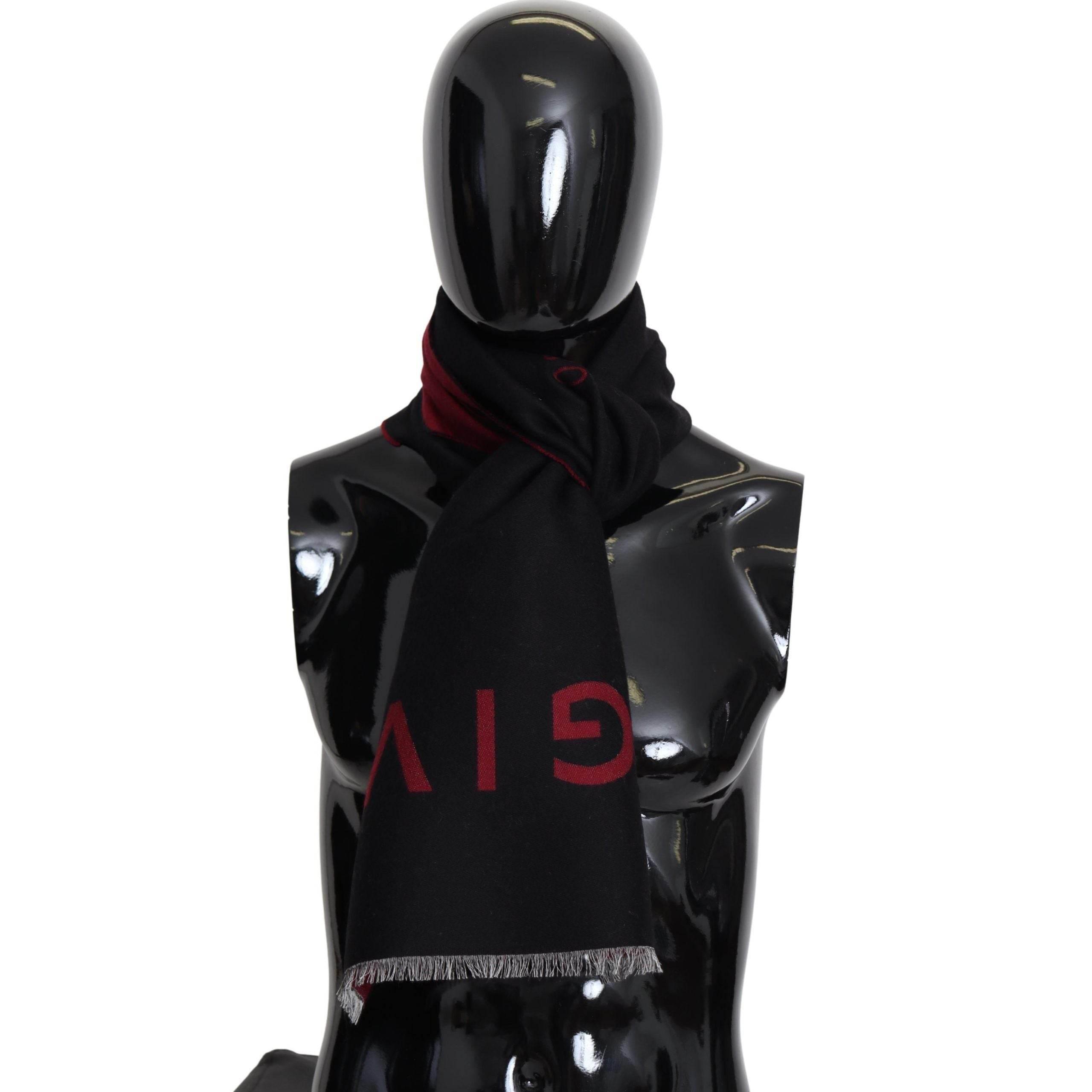Givenchy Elegant Unisex Wool Silk Blend Scarf - Hilstor