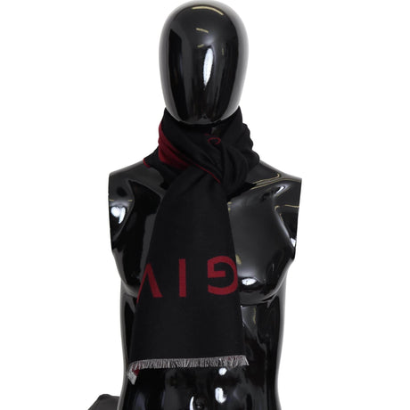 Givenchy Elegant Unisex Wool Silk Blend Scarf - Hilstor