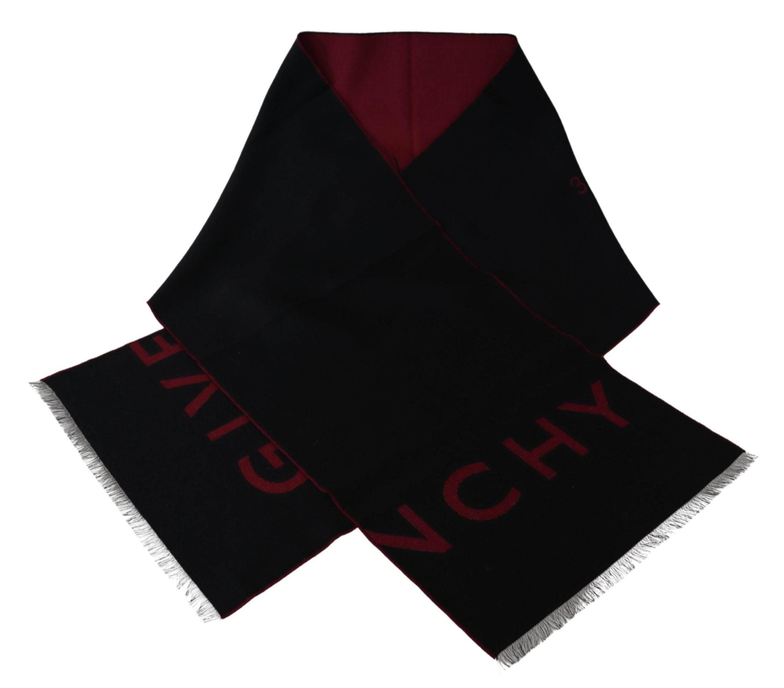 Givenchy Elegant Unisex Wool Silk Blend Scarf - Hilstor