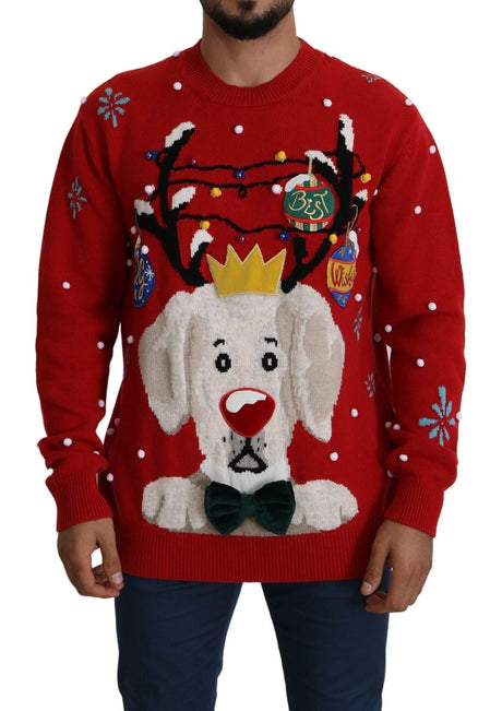 Dolce & Gabbana Elegant Christmas Cashmere Sweater - Hilstor