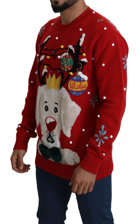 Dolce & Gabbana Elegant Christmas Cashmere Sweater - Hilstor