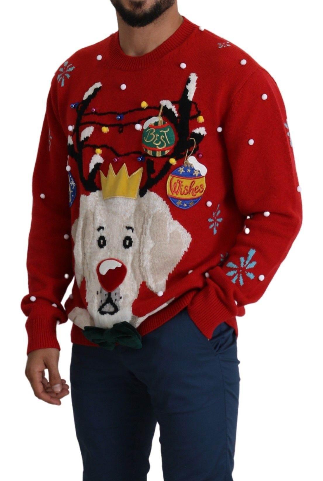 Dolce & Gabbana Elegant Christmas Cashmere Sweater - Hilstor