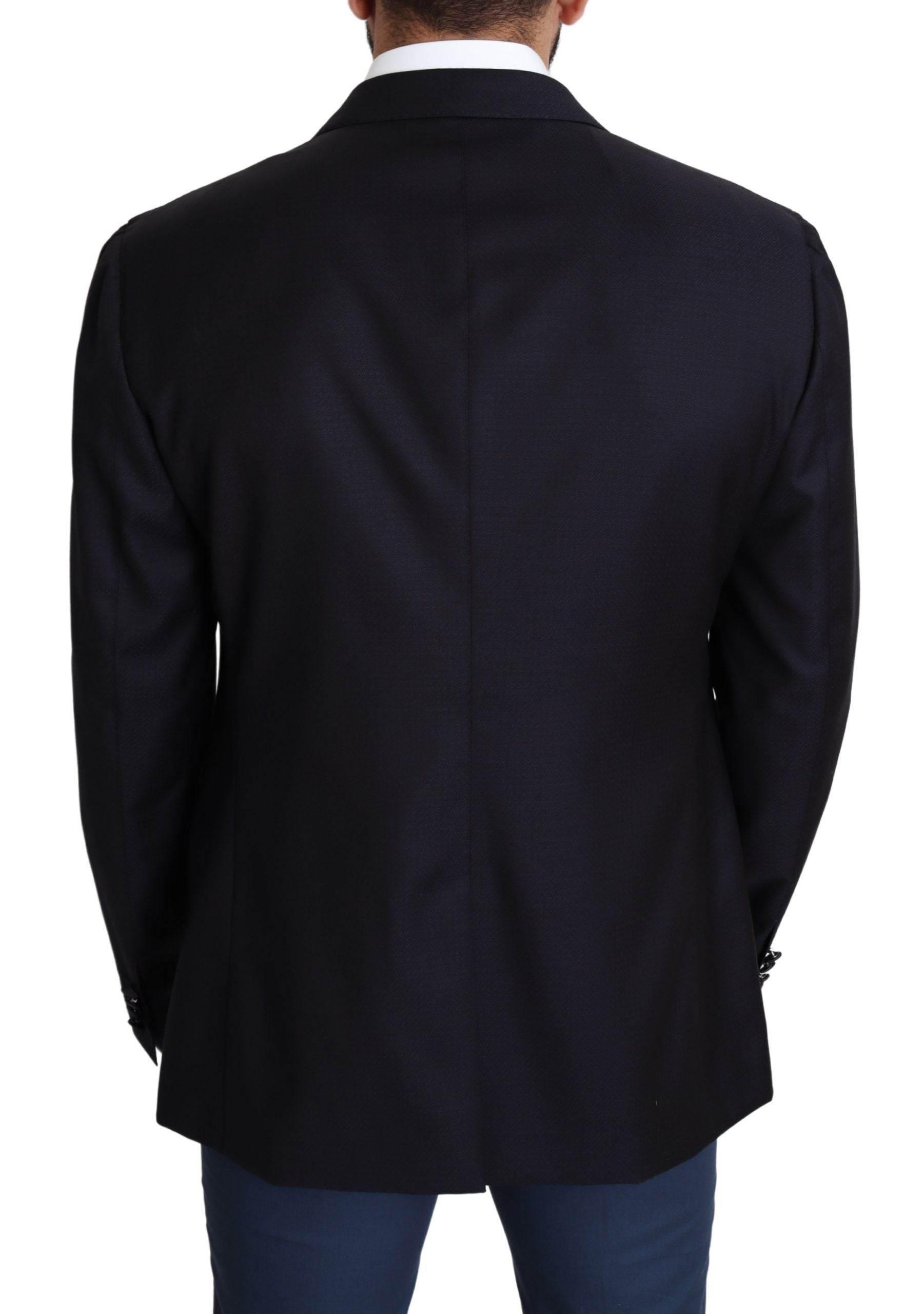 Dolce & Gabbana Black Wool Single Breasted NAPOLI Blazer - Hilstor